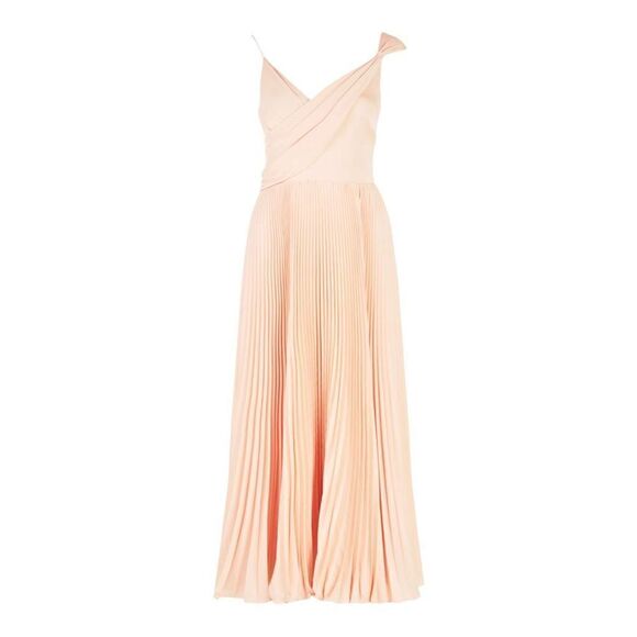 Theia cara Pink Pleated Cocktail Dress Size 14 NWT - Picture 5 of 9